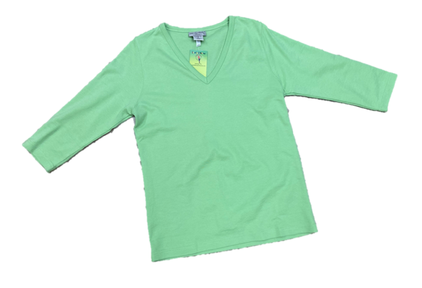 Basic 3/4 Sleeve Tee Top 7007