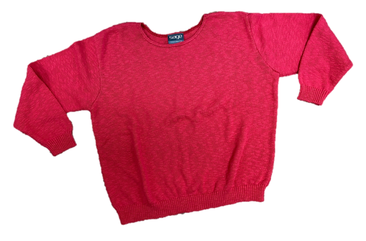 Sage 4100 Crew Neck Crop Sweater