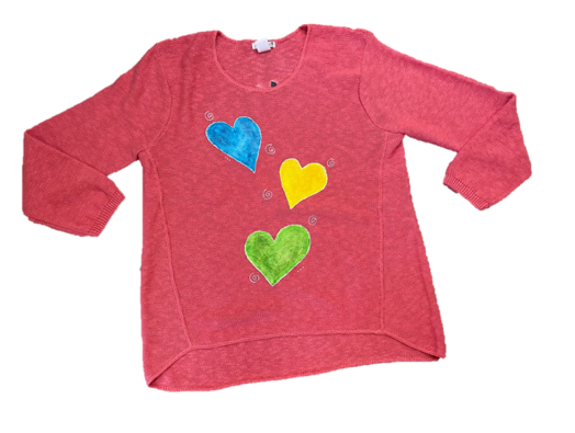 MoMo Sweater - Swirl Hearts