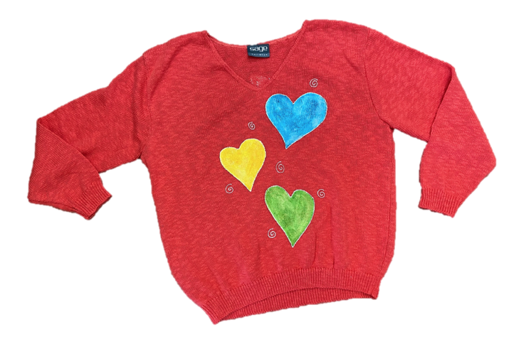 MoMo Sweater - Swirl Hearts
