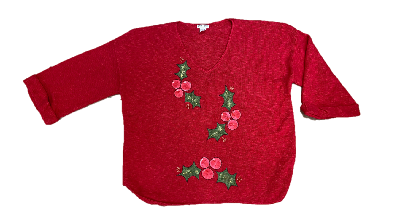 MoMo Sweater - Holly Holiday