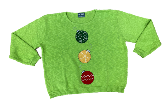 MoMo Sweater - Holiday Ornaments
