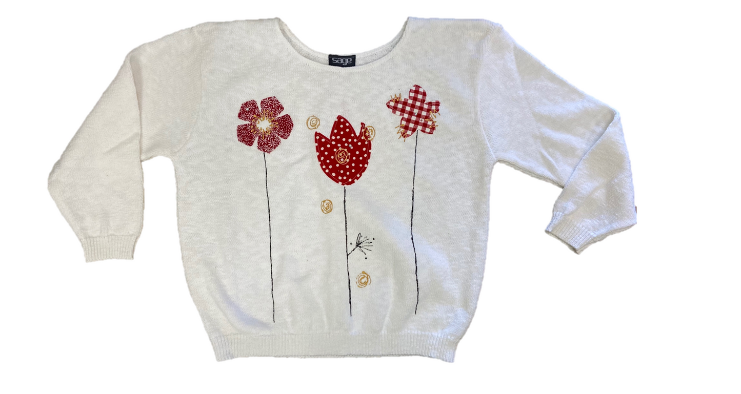 MoMo Sweater - Red Patch Garden