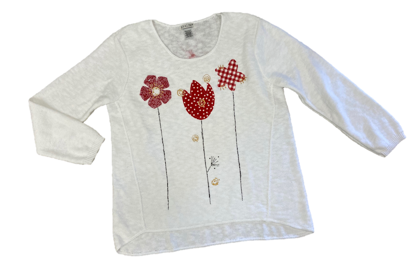 MoMo Sweater - Red Patch Garden