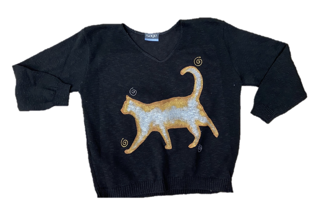 MoMo Sweater - Tie Dye Cat