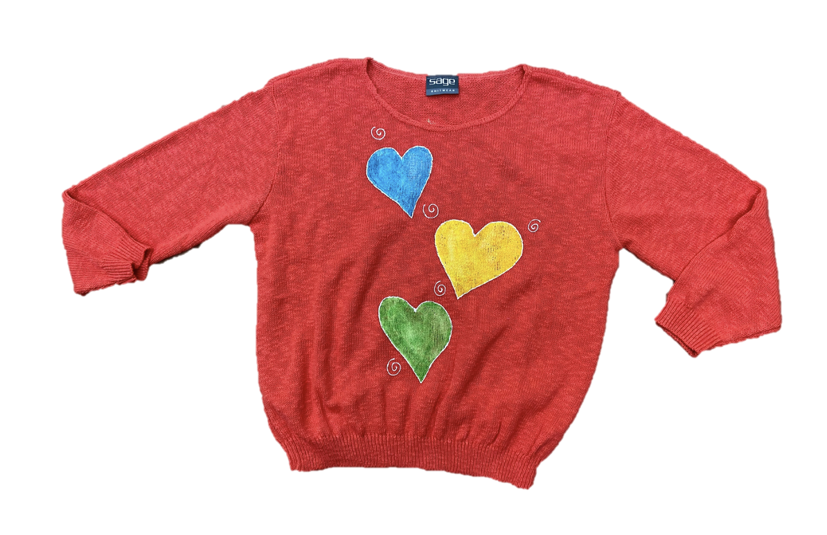 MoMo Sweater - Swirl Hearts