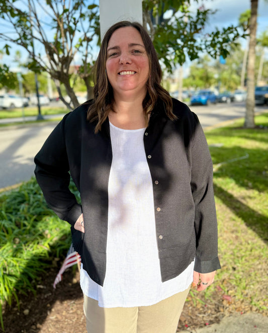 Fridaze AA295 Zoey Pleat Hem Jacket