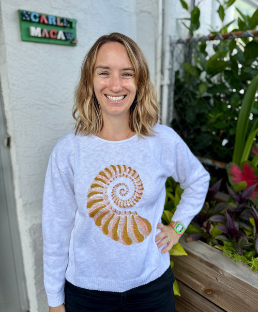 LisaLou Painted Nautilus Sweater