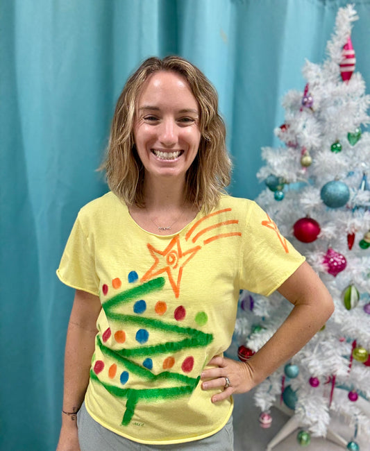 Jackie Ludtke Painted Holiday Tree Top