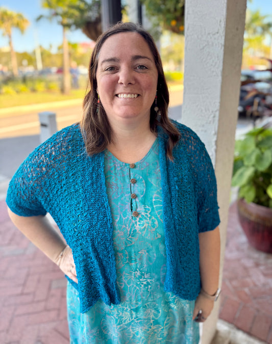 Lost River 2041P One Size Short Sleeve Shrug