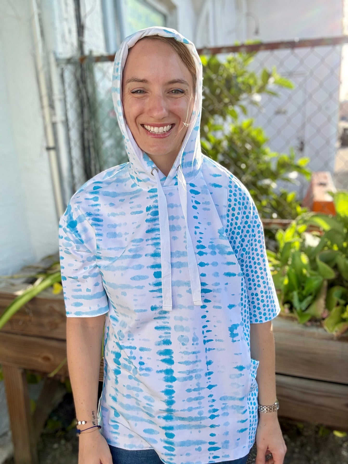 Inspired by Wild Palms J55 Dot Hoodie Top