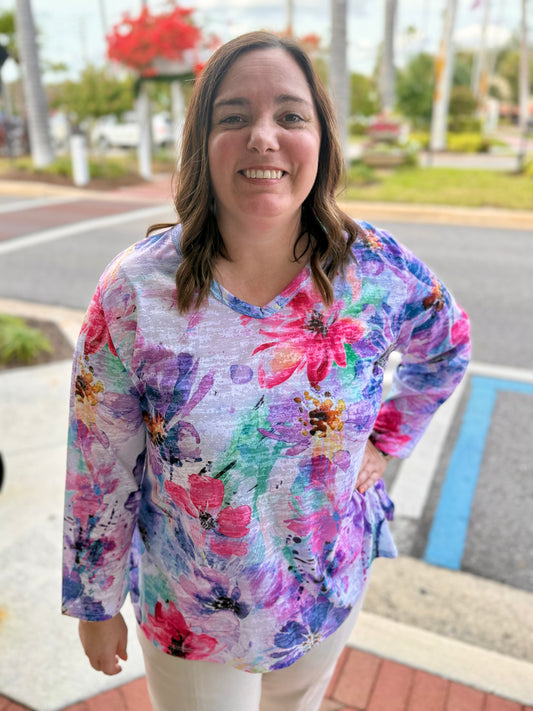 Jess & Jane 46 Print Top