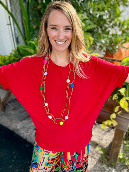 Jostar Dolman Flow Top