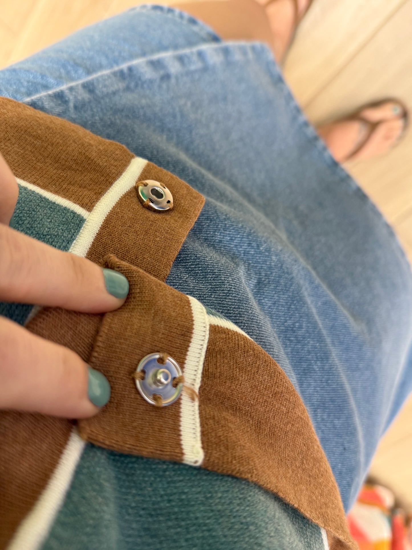 Marble 8108 Trim Cardigan