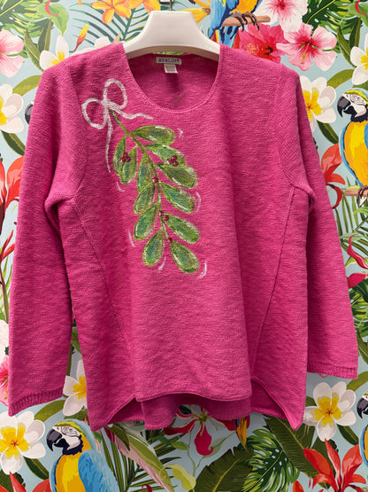 MoMo Painted Sweater - Mistletoe