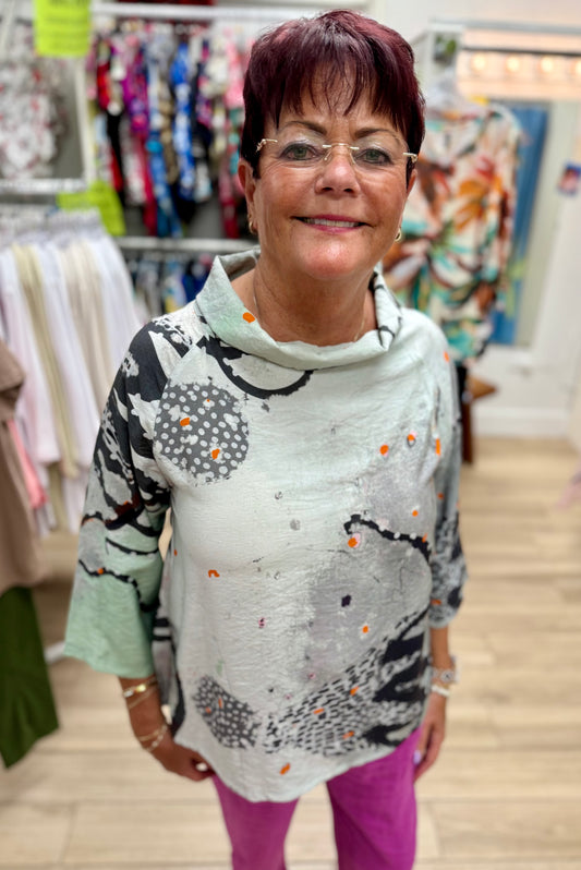 3 Potato 24HTP Cowl Neck Top