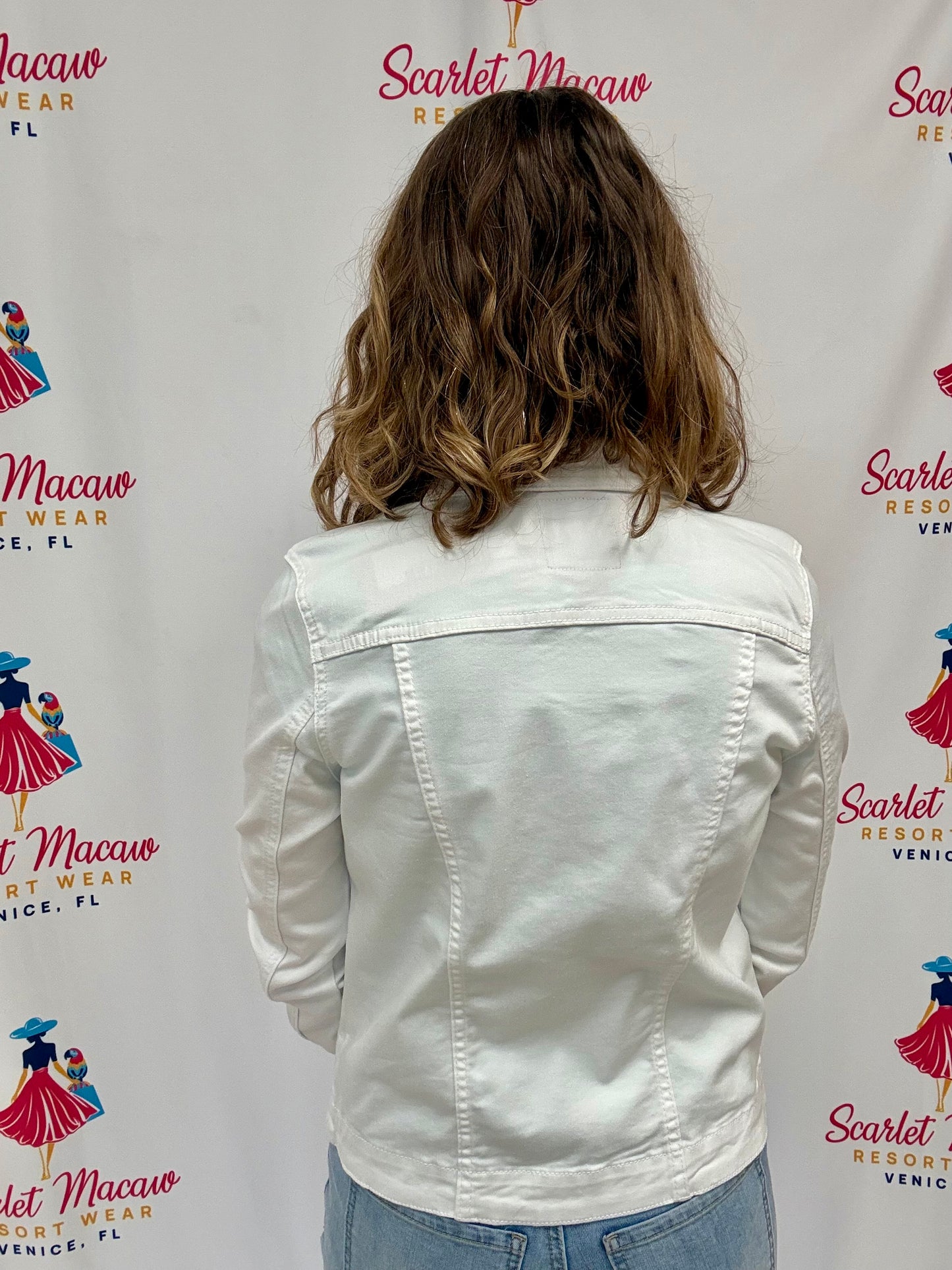 FDJ 1944511 White Jean Jacket