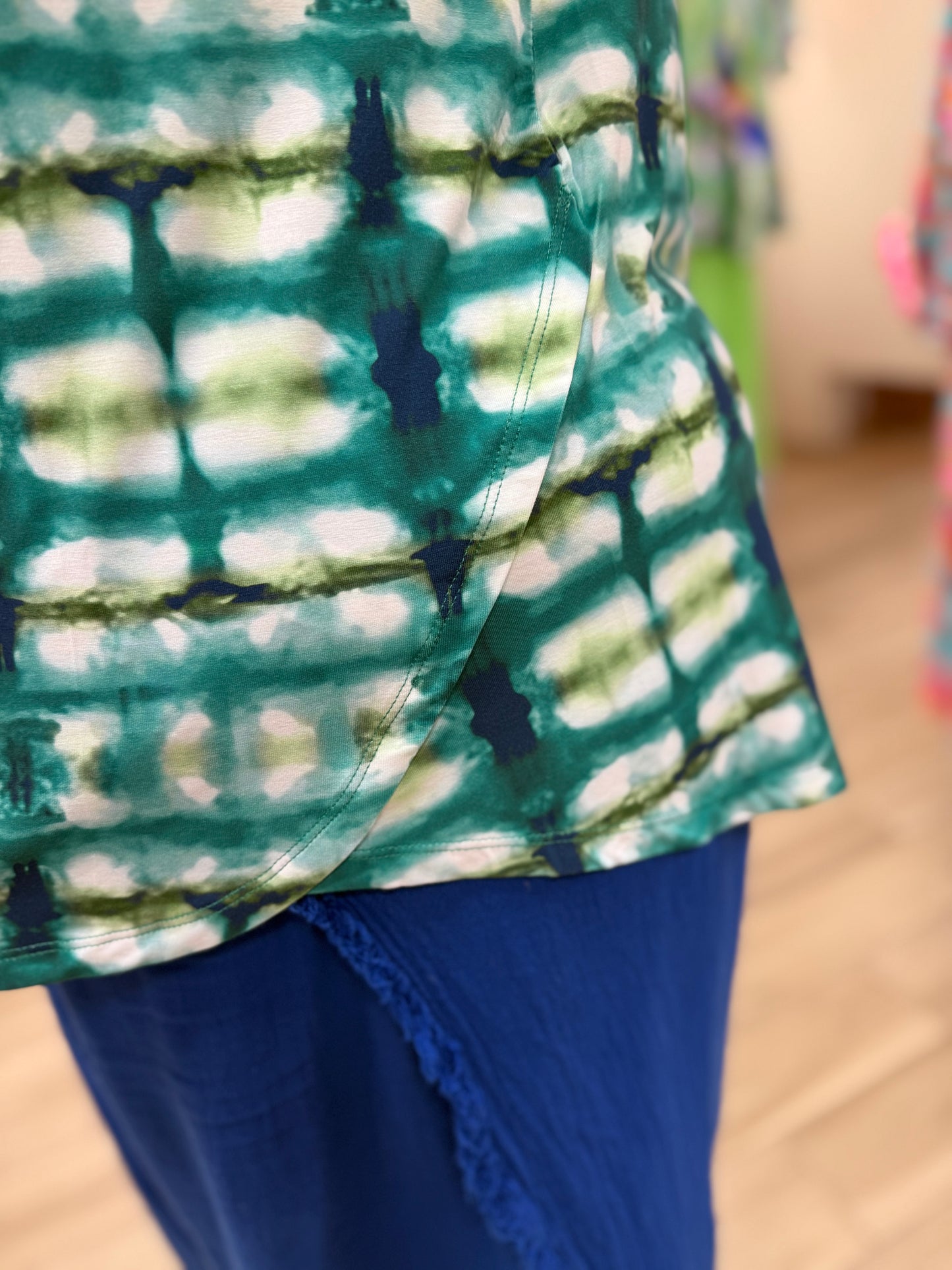 Lemon Grass S6KT4221 Tropical Tie Dye Top