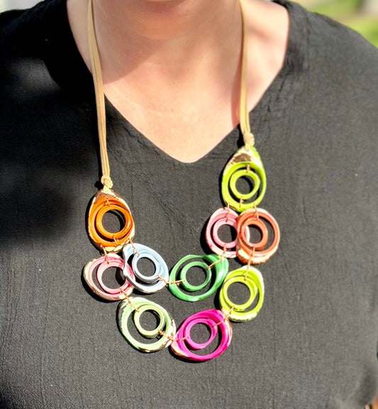 Tagua Ara Necklace