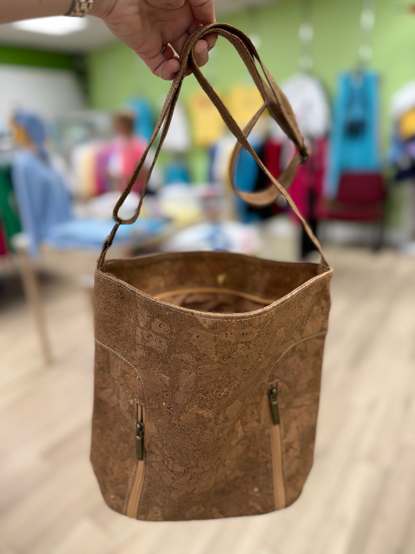 Meninas Cork 283 Double Zip Bag