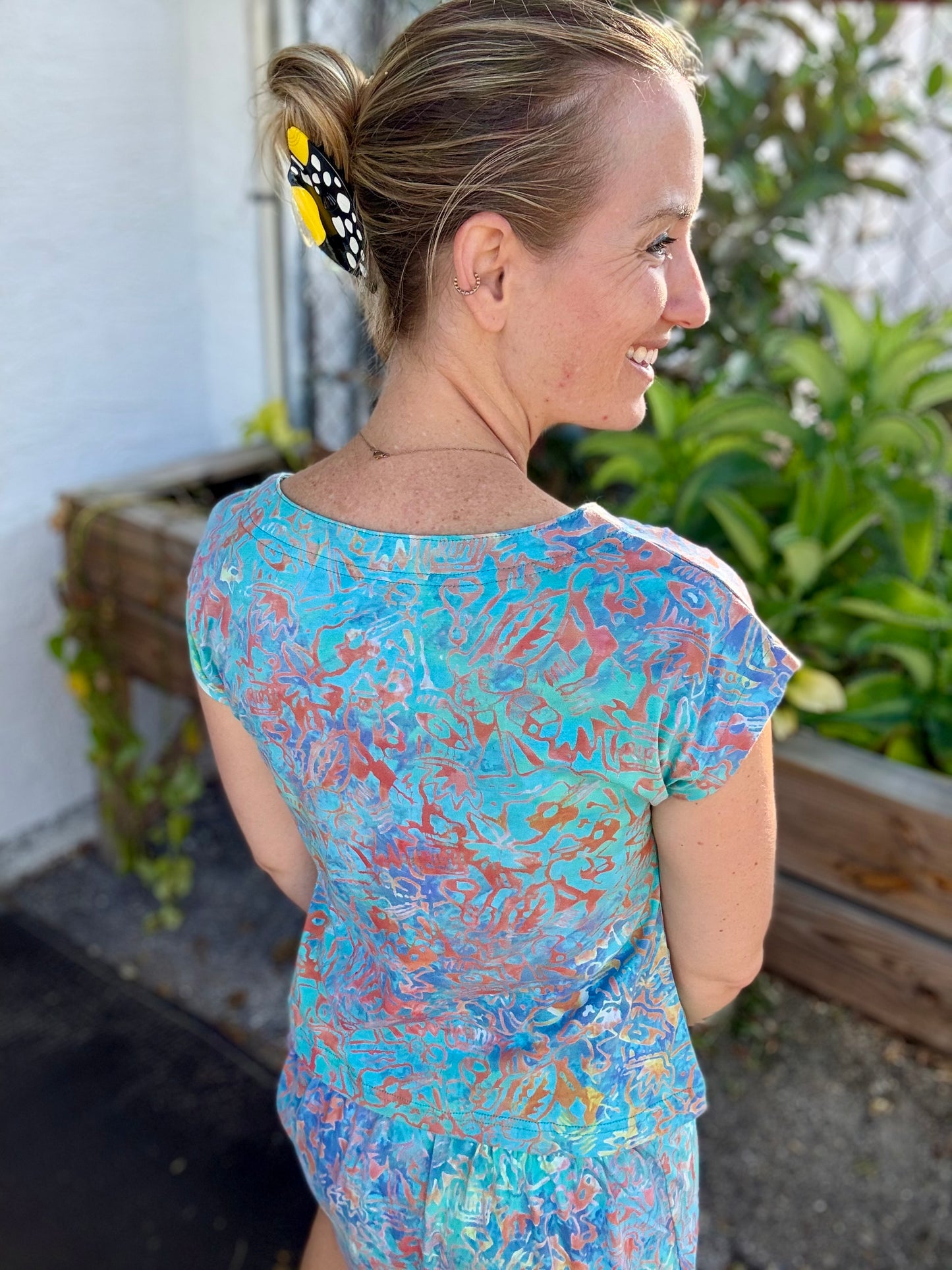 Rum Reggae T119 Crop Cap Sleeve Top