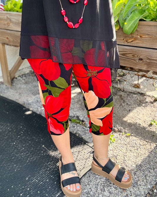 Jostar Floral Stretch Capri