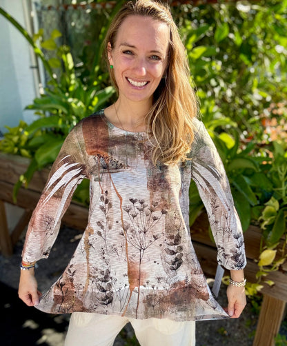 Jess & Jane Chiffon Hem Top