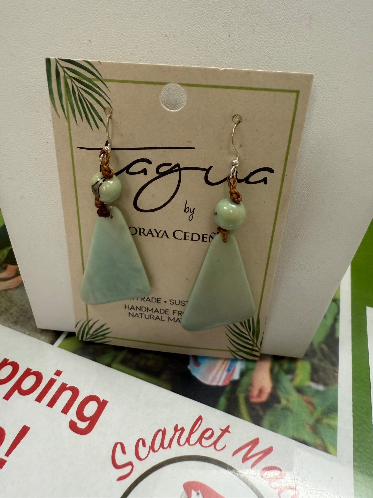 Tagua Scarlett Earring