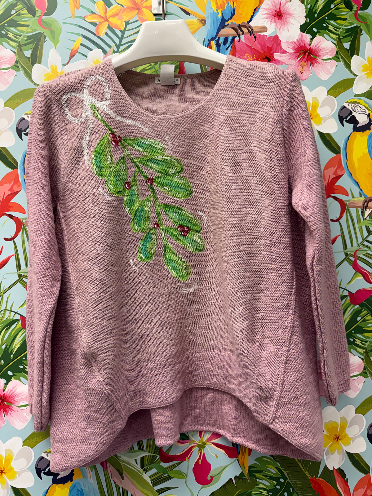 MoMo Painted Sweater - Mistletoe