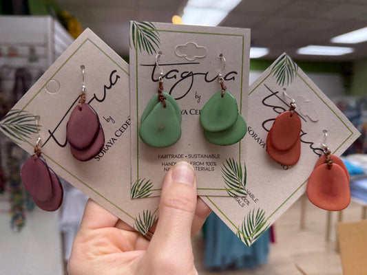 Tagua Fiesta Earring