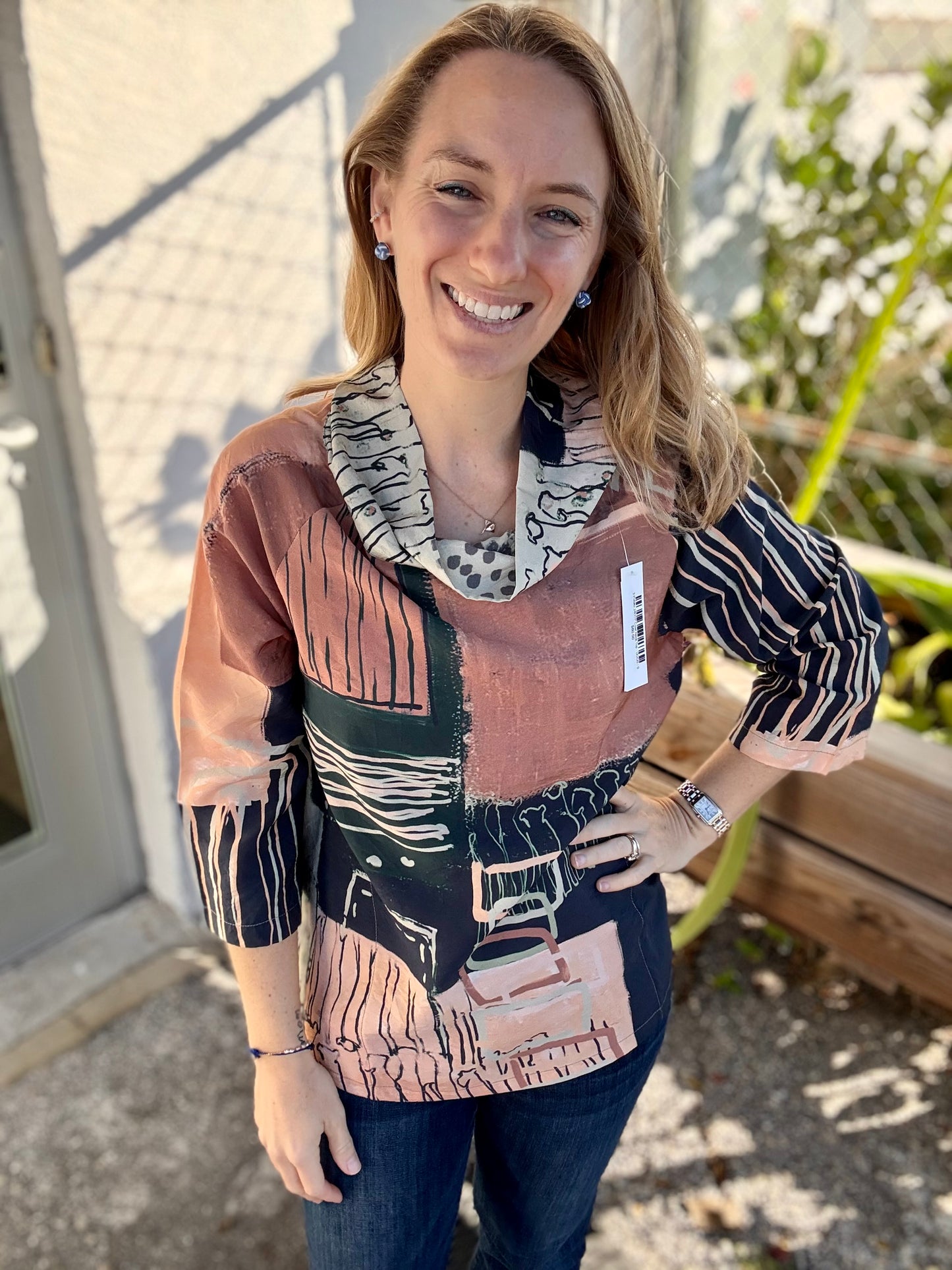 3 Potato 24HTP Cowl Neck Top