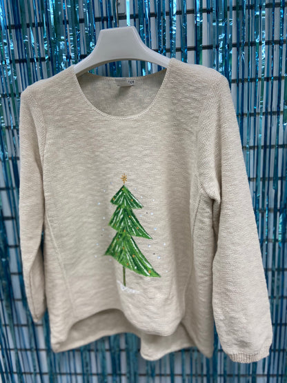 LisaLou Painted Silent Snow Sweater