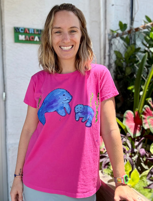 Rosamund Merrill 8145 Painted Manatee Momma Top