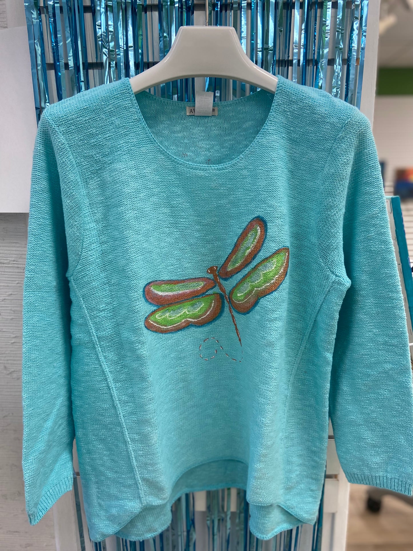 LisaLou Dragonfly Painted Sweater