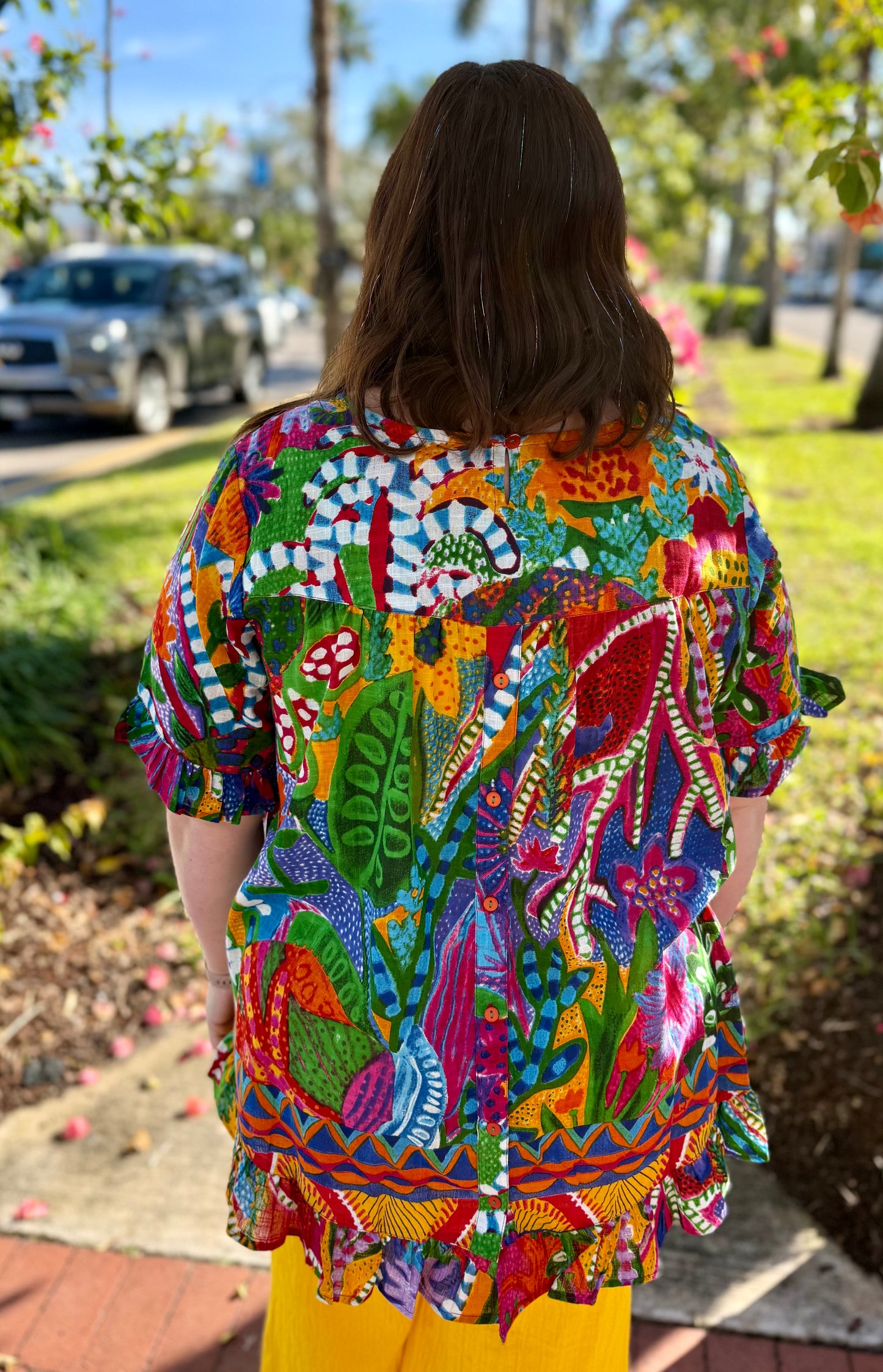 Orientique 42184 Ipanema Frill Top