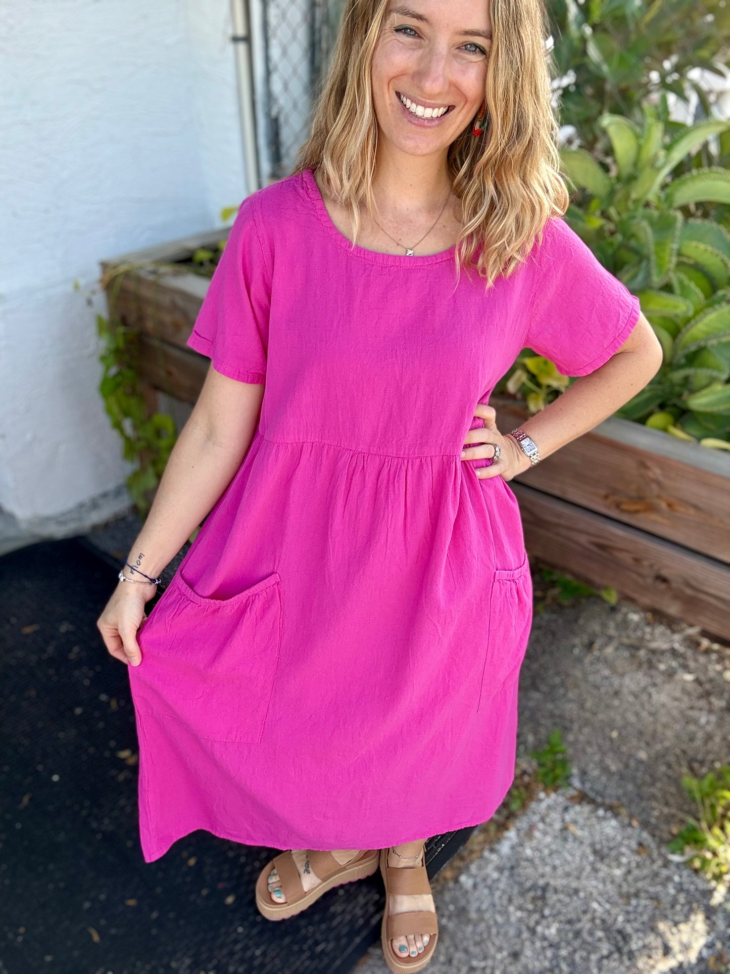 Maya Jones 0909 Midi Pocket Dress