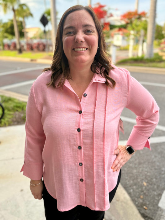 Fridaze AA376 Tessa Pleats Top