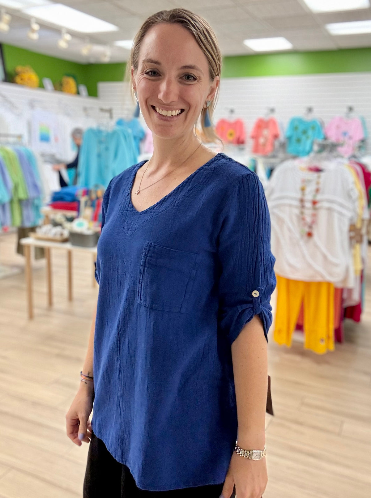 Dunes Nube Chest Pocekt Top