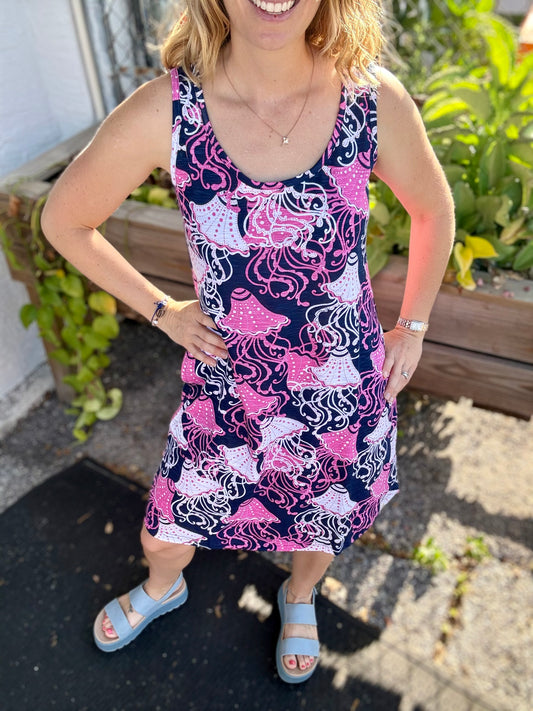 West Indies Frilly Fish Dress
