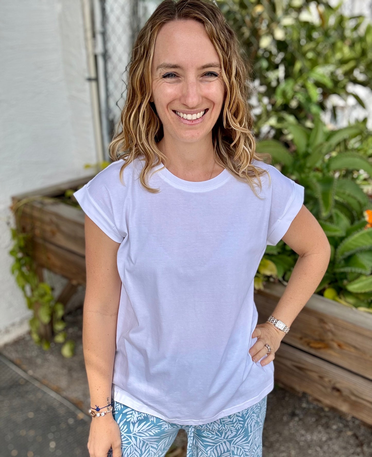 Zenana Folded Sleeve Top