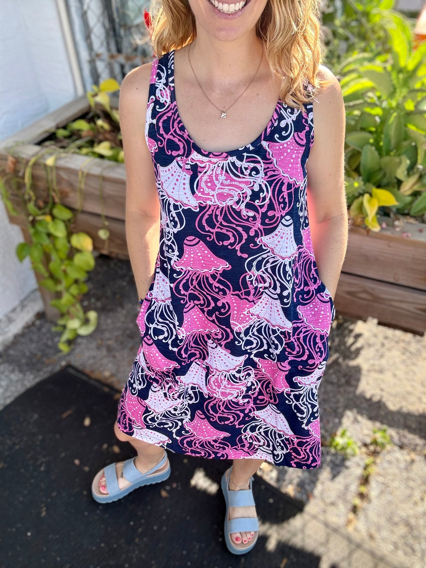 West Indies Frilly Fish Dress