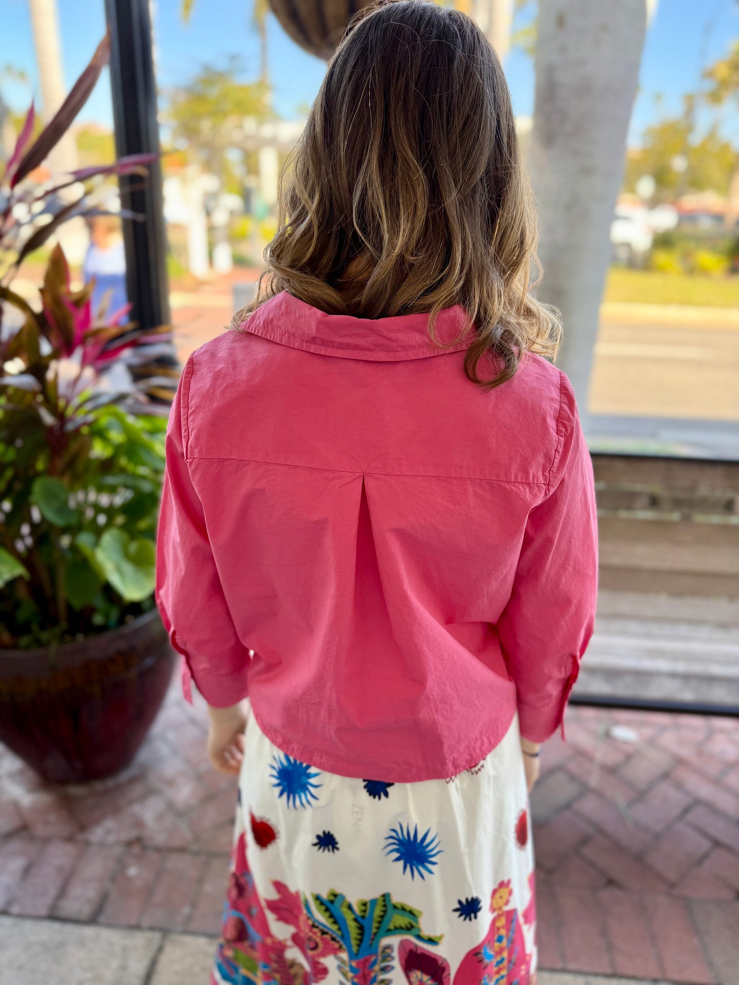 Zenara Woman ZF261 Tie Front Top