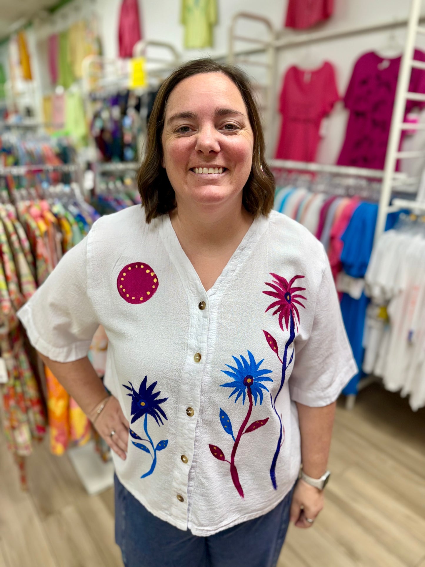 Peg Painted Miabella Floral Tops