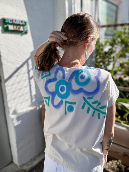 Jackie Ludtke 8145 Painted Floral Top