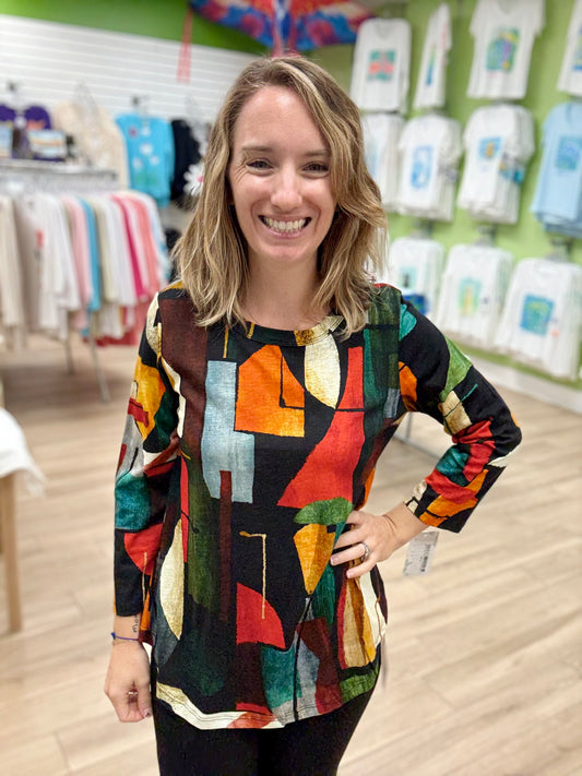 Jess & Jane KM1 Round Hem Top