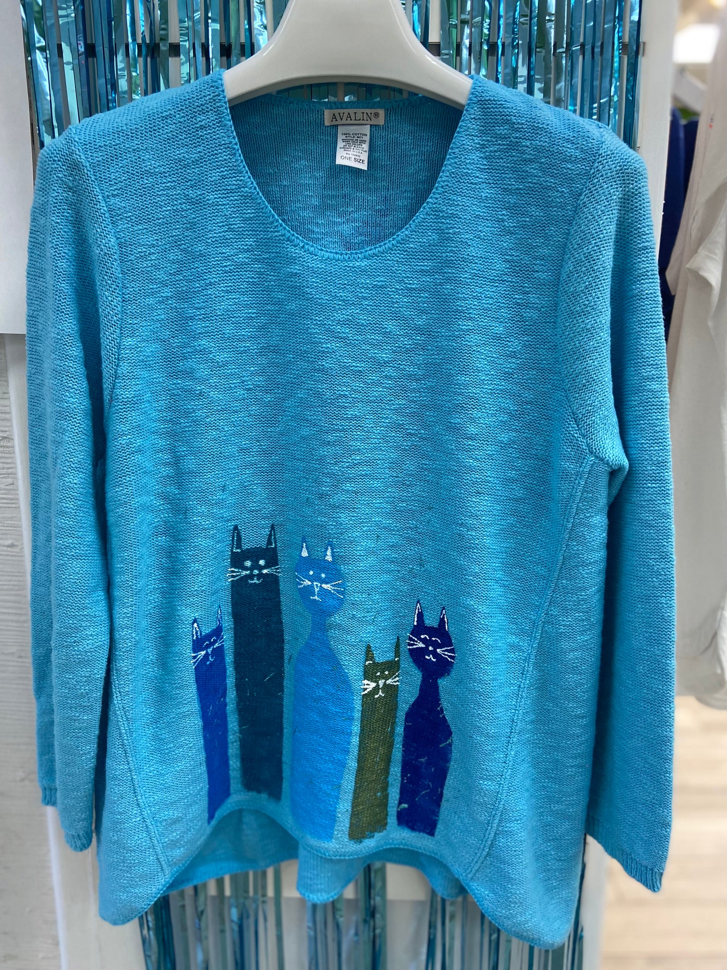 MoMo Sweater - Colorful Cats