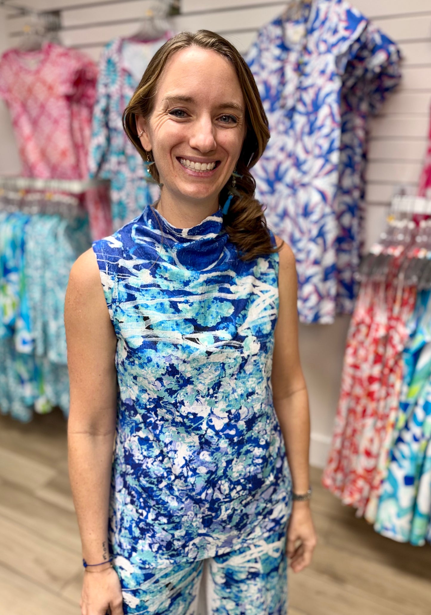 Inoah T1724WK Sea Bellum Tank Top