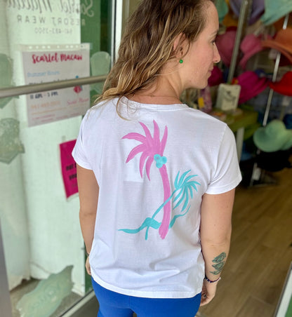 Peg 8165 Painted Pastel Palms Top