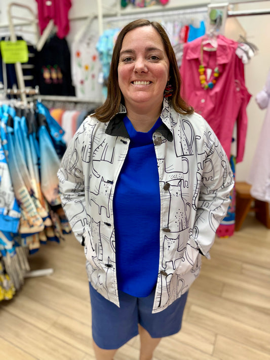 I-Reversible 84 Print Rain Jacket