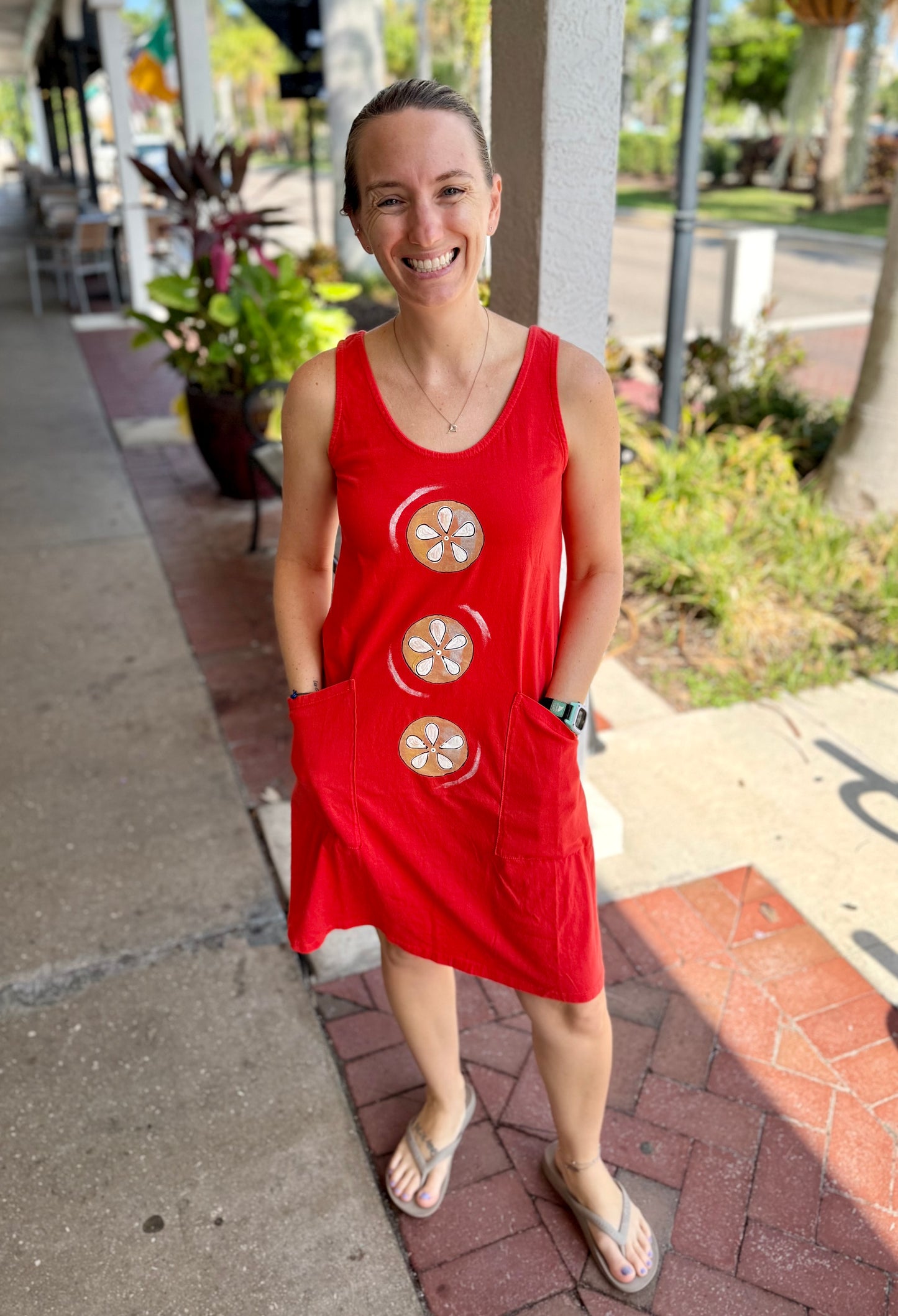 MoMo 8363 Painted Sand Dollar Trio Dress